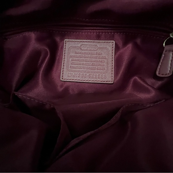 Coach Sophia Madison Pink/Plum Leather Braid shoulder Purse - Picture 5 of 5